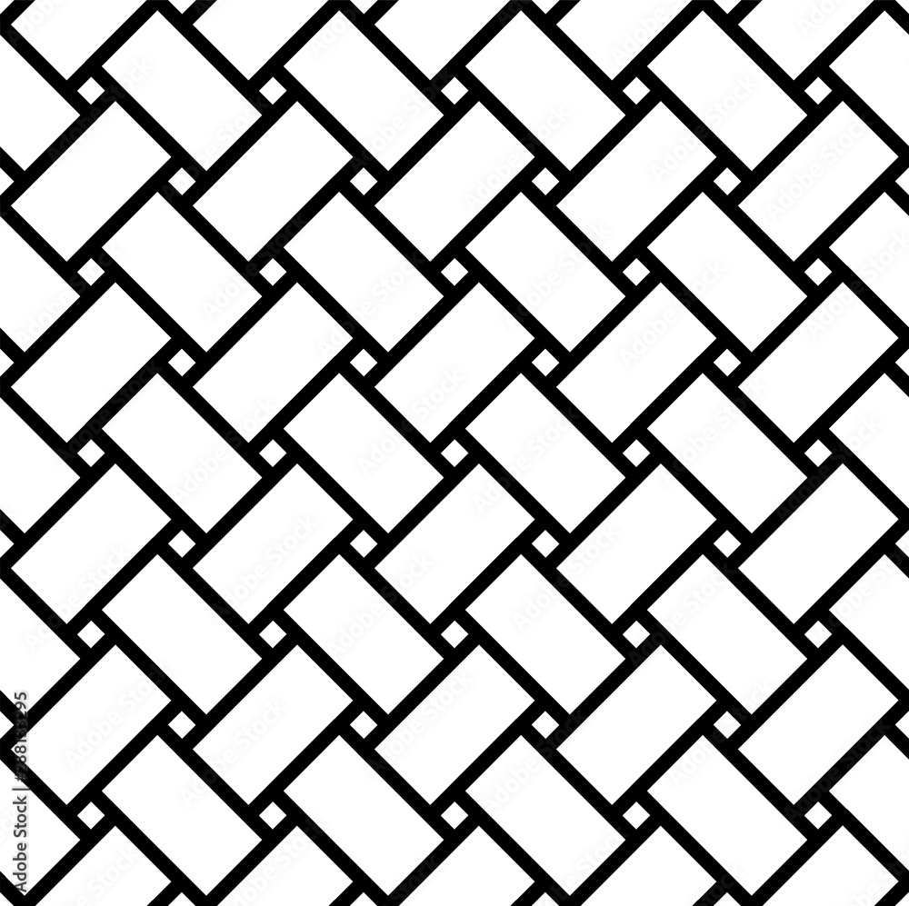 Black and white weaving pattern Black and white weaving pattern