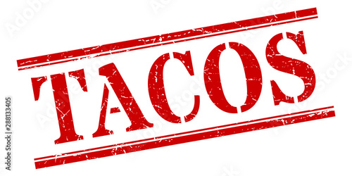 tacos stamp. tacos square grunge sign. tacos