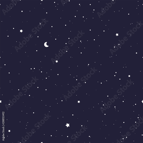 Starry night sky