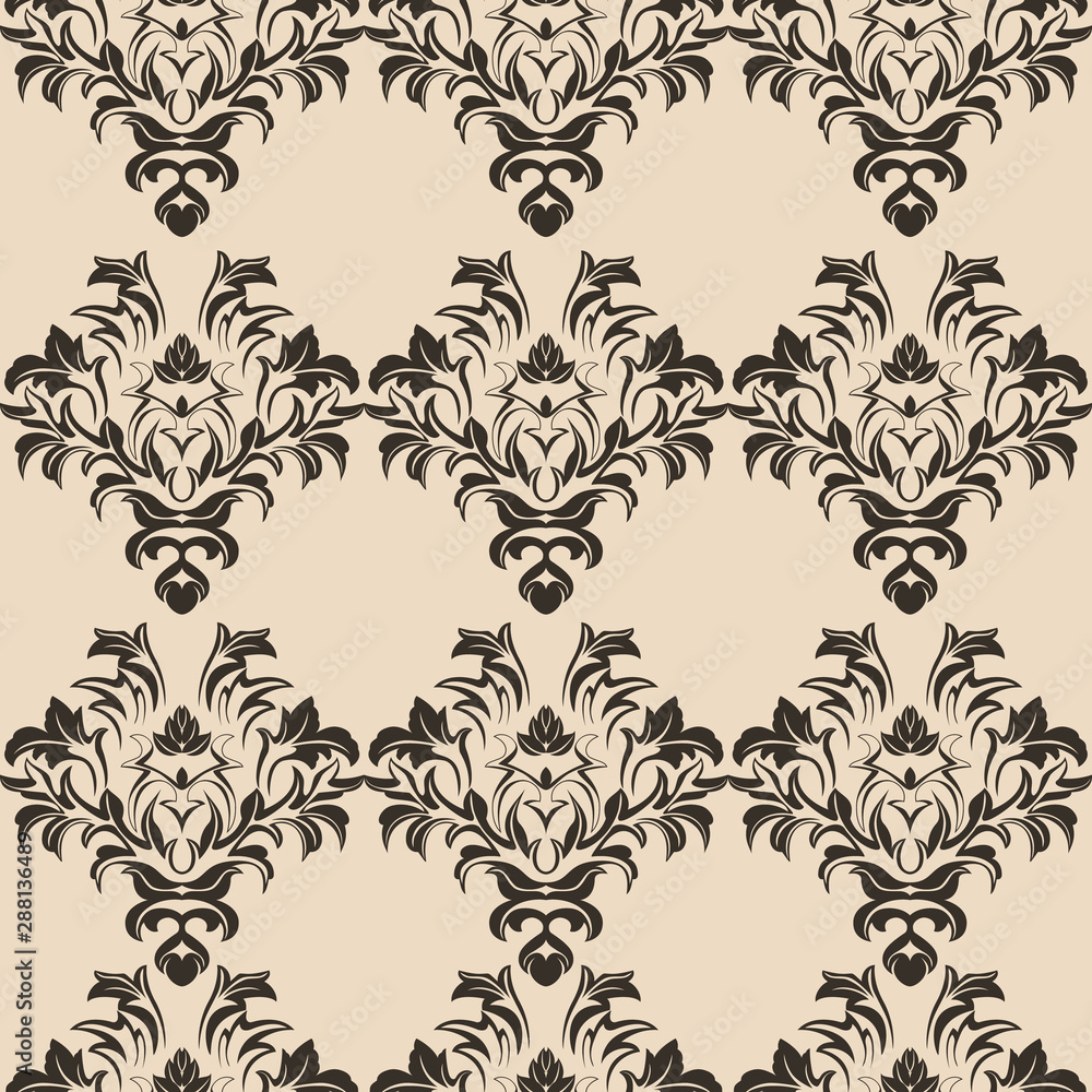 beige romance vector seamless pattern. Pattern for tile of curtains for wallpaper and clothes. Print of floral elements. beige romance vector seamless pattern. Pattern for tile of curtains for wallpaper and clothes. Print of floral elements.
