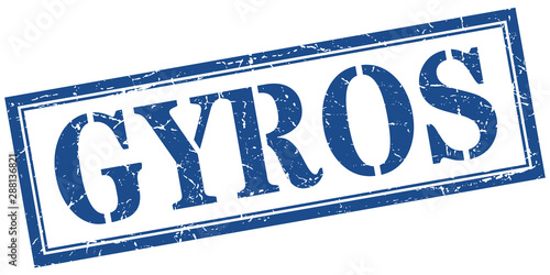 gyros stamp. gyros square grunge sign. gyros