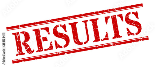 results stamp. results square grunge sign. results