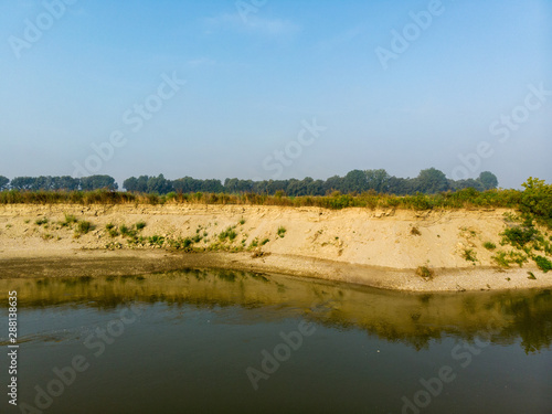 Erosion on the the Drava River, Croatia