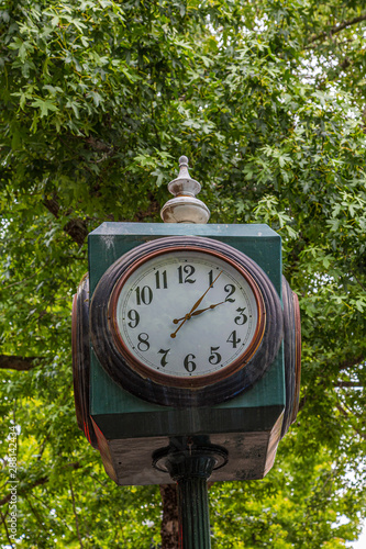Old Fashioned Clock in Fairhaven district of Bellingham, Washington