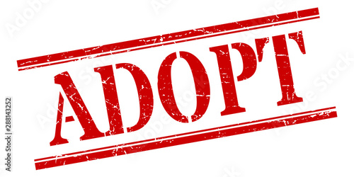 adopt stamp. adopt square grunge sign. adopt