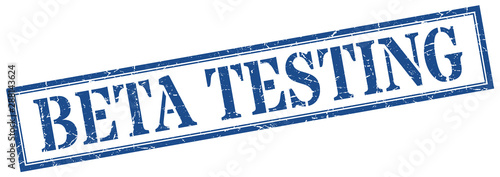 beta testing stamp. beta testing square grunge sign. beta testing