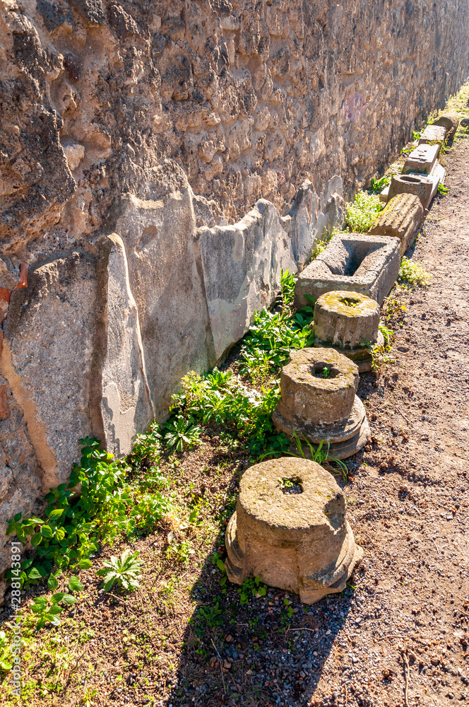 Fototapeta premium Pompeii, the best preserved archaeological site in the world, Italy
