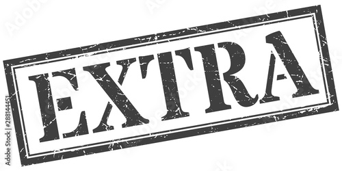 extra stamp. extra square grunge sign. extra