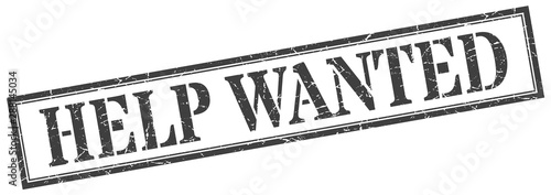 help wanted stamp. help wanted square grunge sign. help wanted