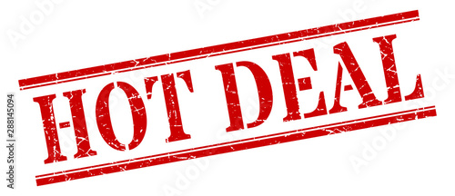 hot deal stamp. hot deal square grunge sign. hot deal