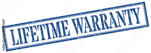 lifetime warranty stamp. lifetime warranty square grunge sign. lifetime warranty