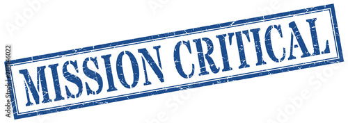 mission critical stamp. mission critical square grunge sign. mission critical
