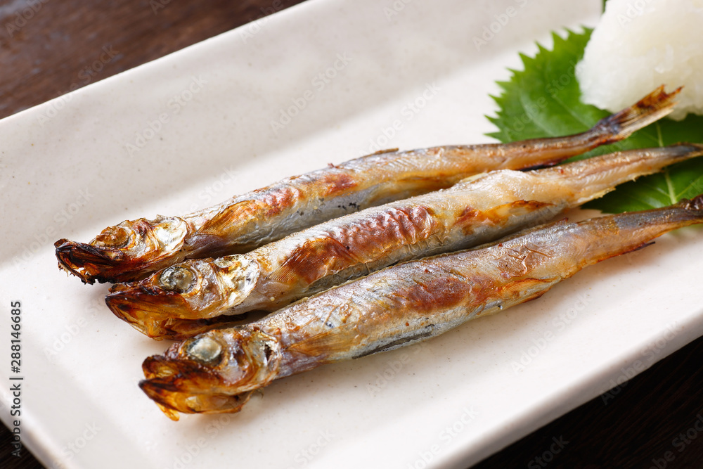 ししゃも、焼き魚 ししゃも、焼き魚