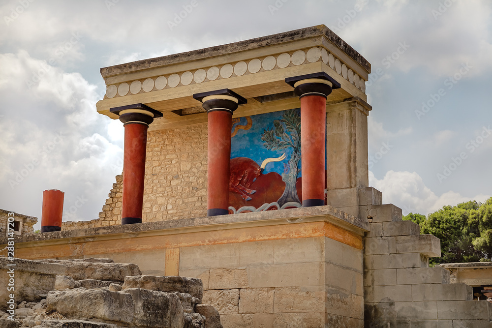 Knossos Palace. Greece. Crete. Heraklion.