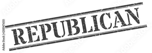 republican stamp. republican square grunge sign. republican
