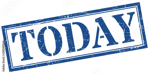 today stamp. today square grunge sign. today