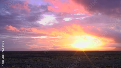 Sunset in Kálfafell area photo