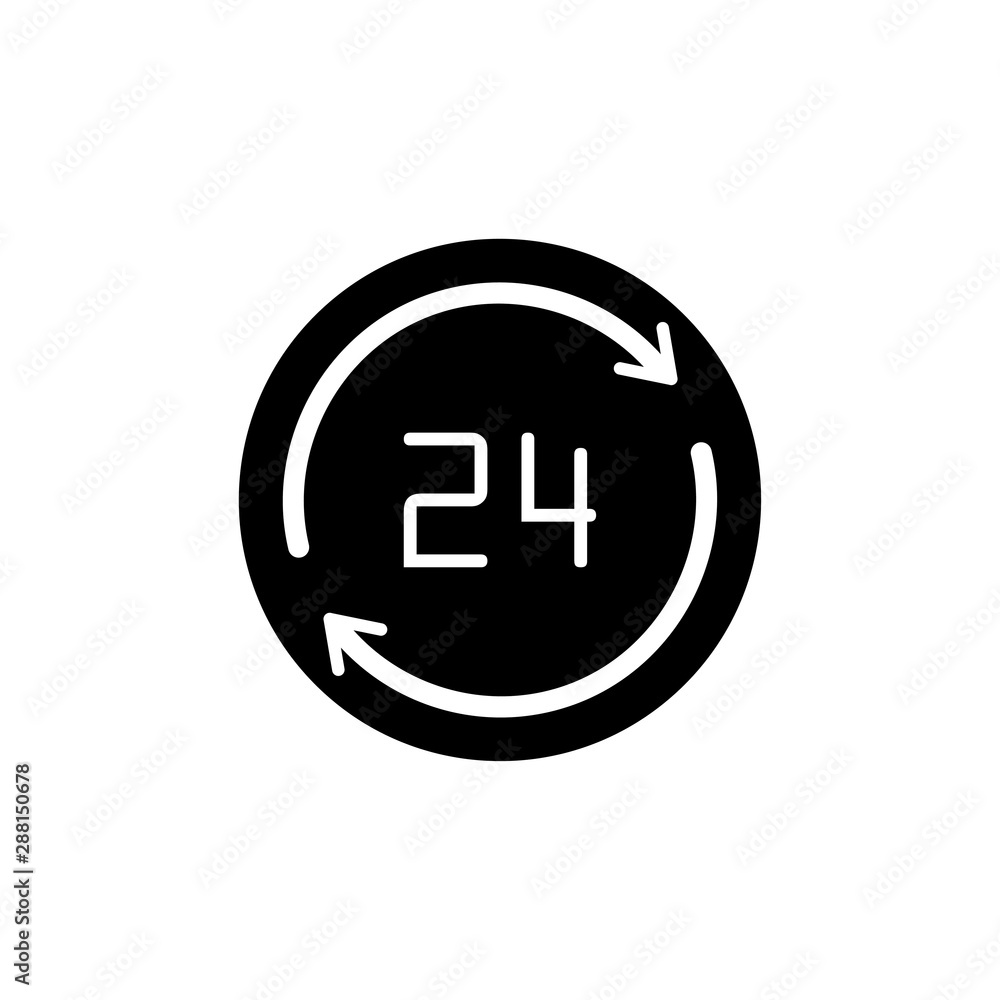 Clock line icon isolated on white background. Black and white simple watches. Time concept. Vector illustration Clock line icon isolated on white background. Black and white simple watches. Time concept. Vector illustration