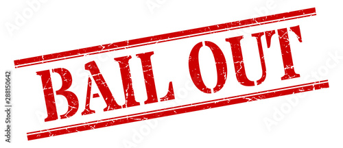 bail out stamp. bail out square grunge sign. bail out