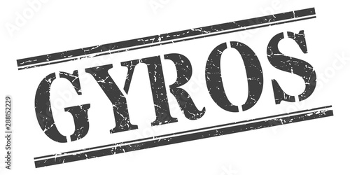 gyros stamp. gyros square grunge sign. gyros