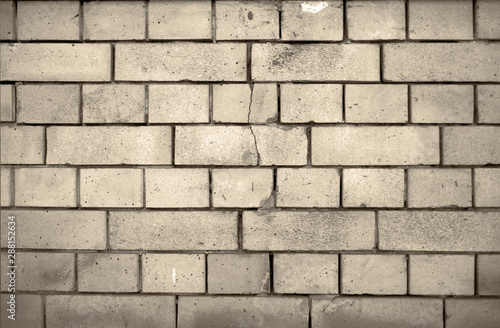 Light old building brick wall pattern design background