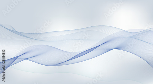 Fotografia Thin blue lines on a light background. Vector graphics