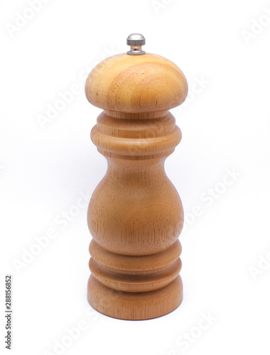 Pepper grinder on white background