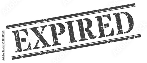 expired stamp. expired square grunge sign. expired