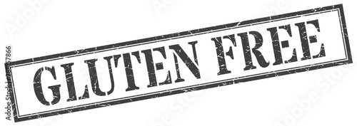 gluten free stamp. gluten free square grunge sign. gluten free