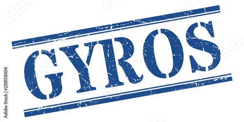 gyros stamp. gyros square grunge sign. gyros