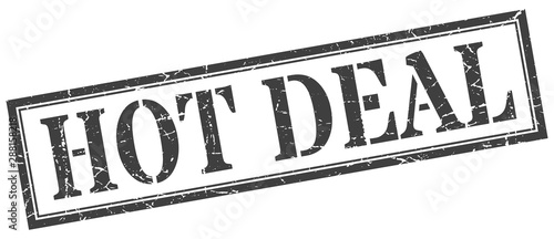 hot deal stamp. hot deal square grunge sign. hot deal