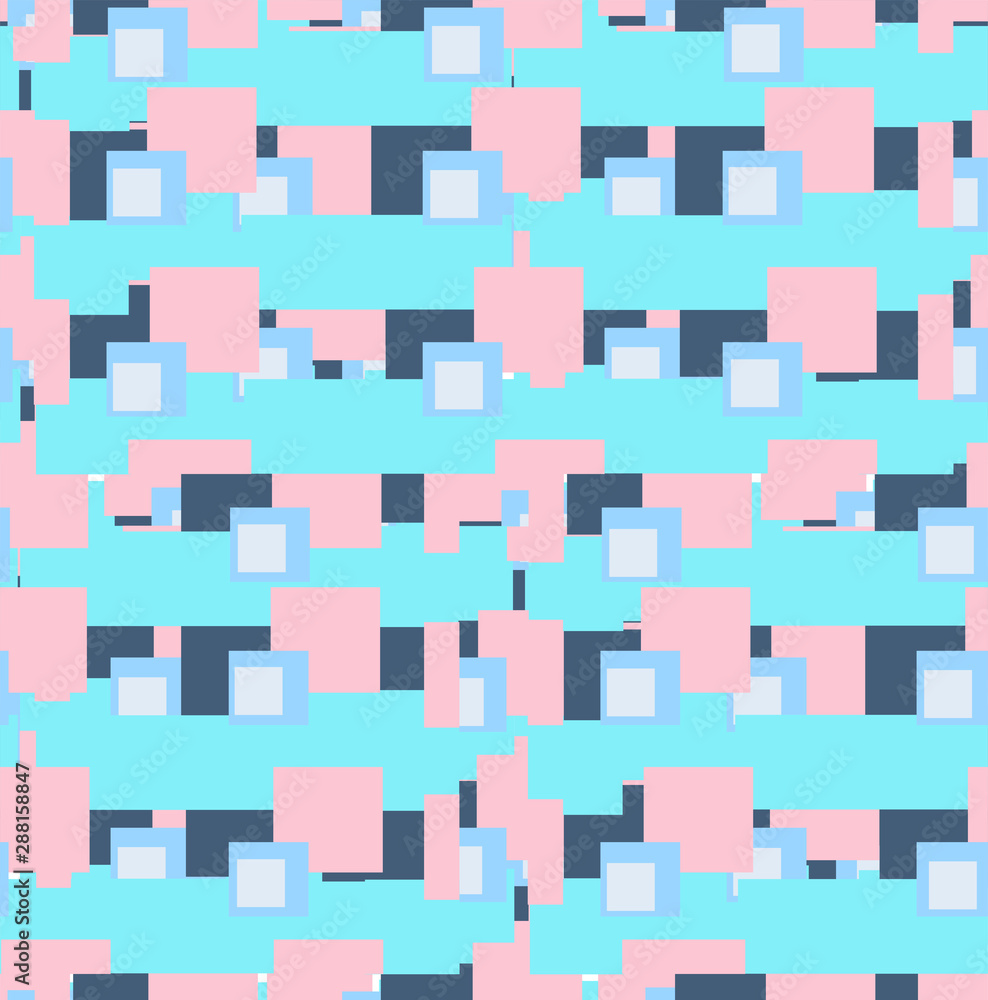 Fototapeta premium Abstract pattern of colored squares and rectangles