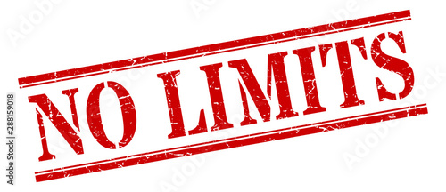 no limits stamp. no limits square grunge sign. no limits