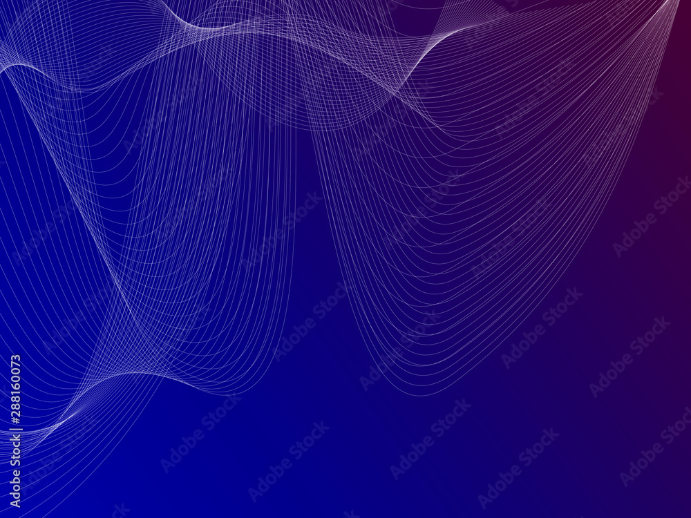 EPS 10 vector. Futuristic colorful background. Backdrop with lines and waves.
