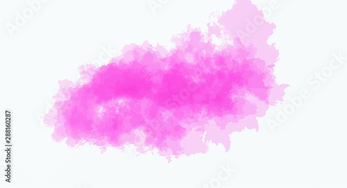 Pink watercolor background for your design, watercolor background concept, vector.