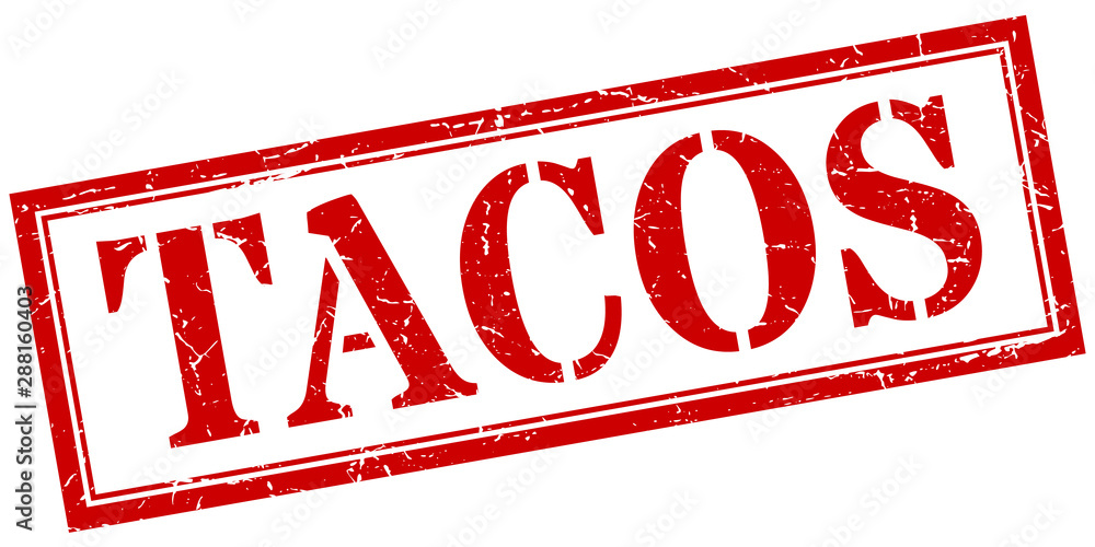 tacos stamp. tacos square grunge sign. tacos
