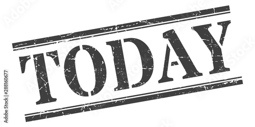 today stamp. today square grunge sign. today