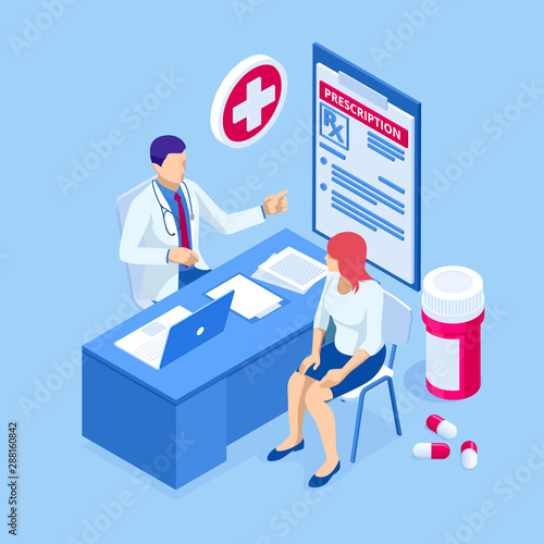 Online doctor at work. Health medical science. Medicine and pharmacy banners. Pharmacist care for the patient. Medicine industry.