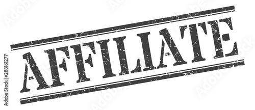 affiliate stamp. affiliate square grunge sign. affiliate