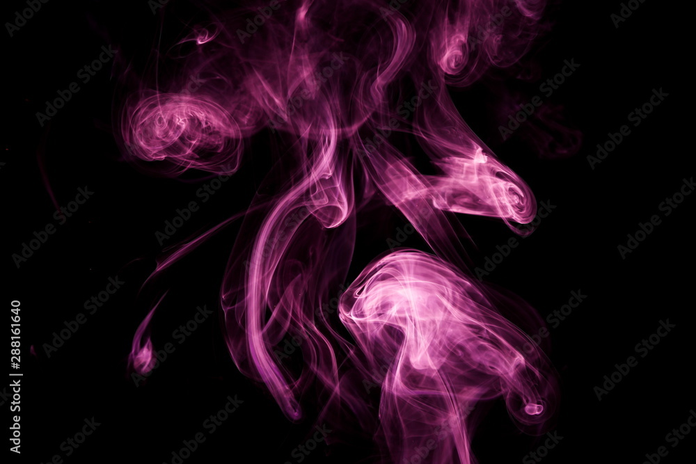 Purple smoke on black background Purple smoke on black background