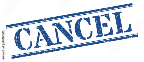 cancel stamp. cancel square grunge sign. cancel