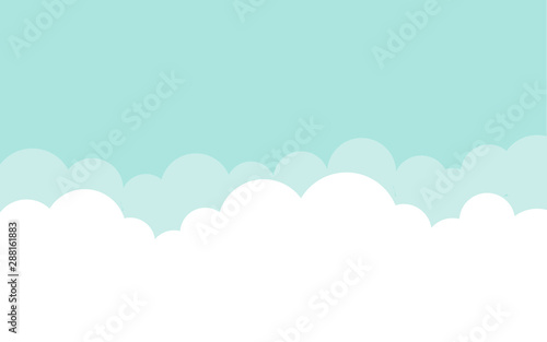 Sky clouds background vector illustration