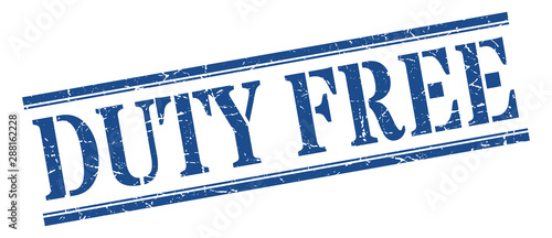 duty free stamp. duty free square grunge sign. duty free