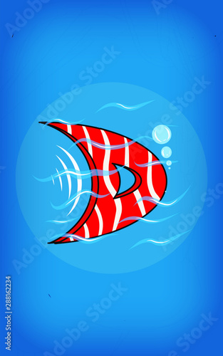 Fishy Alphabet D 