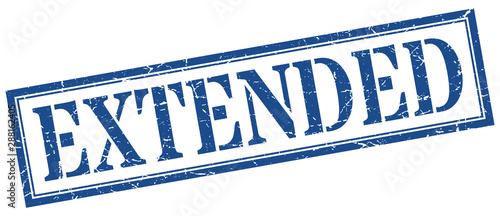 extended stamp. extended square grunge sign. extended