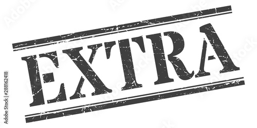 extra stamp. extra square grunge sign. extra