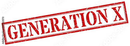 generation x stamp. generation x square grunge sign. generation x