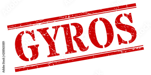 gyros stamp. gyros square grunge sign. gyros