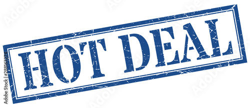 hot deal stamp. hot deal square grunge sign. hot deal