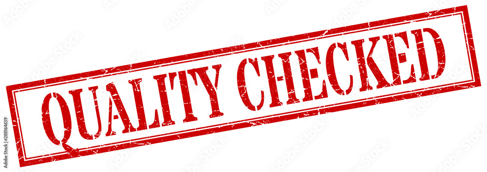 quality checked stamp. quality checked square grunge sign. quality checked quality checked stamp. quality checked square grunge sign. quality checked